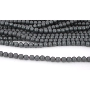 10 stk. 6 mm MAT Hæmatit perler